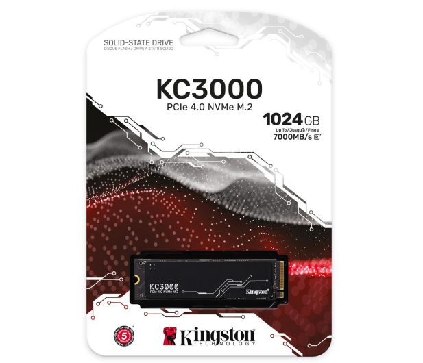 KINGSTON KC3000 1TB PCIe 4.0 NVMe M.2 - 691100 - zdjęcie 2